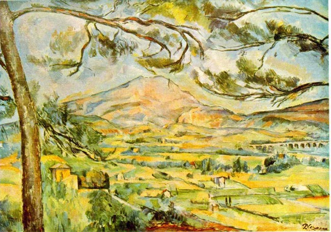 Paul Cezanne Mont Sainte-Victoire 1885-87 Oil on canvas, 26 x 35 3/8 in;