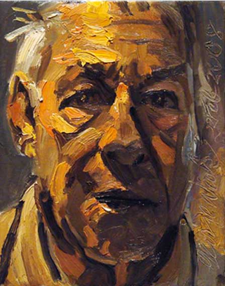 George Nick Self-Portrait, 22 February 2008 10 x 8in oil on linen - GN_4