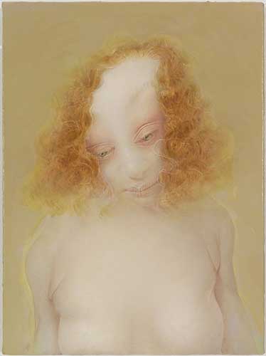 Portrait (Pink Eyelid), 2010, Oil on linen over panel, 11" x 8"
