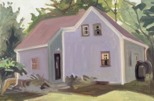 Lavender House          Oil on Panel, 10” X 15”, ’14                                  