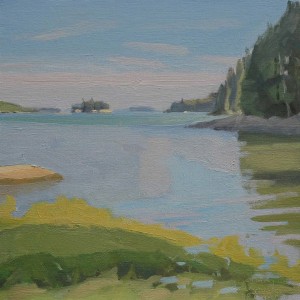 Deer Isle, Pickering Cove, 22x22, oil on canvas, 2014