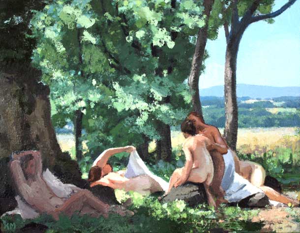  Italian Bathers 14x18 inches oil on linen KM_1_2015