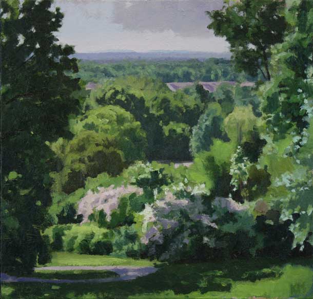 View from the Park, 15.25x16 inches oil on linen 2009