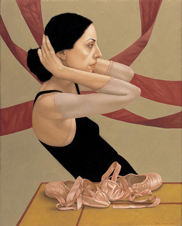 Ballet Shoes I, 2002, 29.5 x 23.5 in, oil on linen