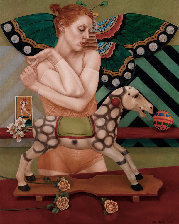 La Farfalla (or the Counterfeit Chambermaid), 2005, 39 3/7 x31 ½ in, oil on linen