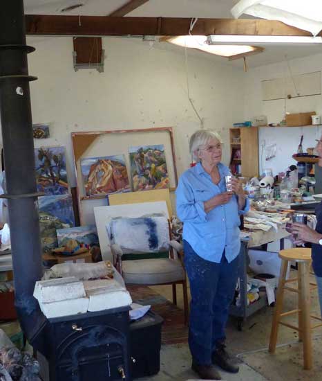 Jane Culp in her studio