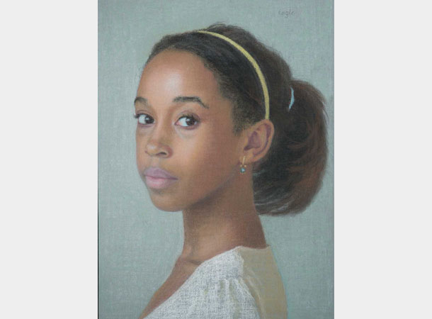 “Portrait of the Young Artist Marela Alvarez 2, 12 1/4 x 9 in.