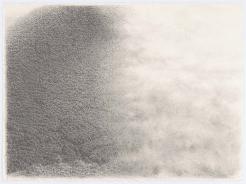  "Fog and Mountain," 2014 pencil on paper 22 1/4 x 30 in.
