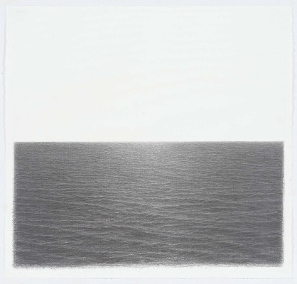 "Dark Sea," 2015 pencil on paper 29 x 30 1/2 in.