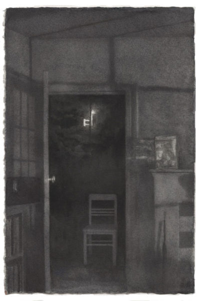 Doorway and Chair, Sheet: 4 x 6" watercolor, conte crayon and graphite on Fabriano paper, 2012