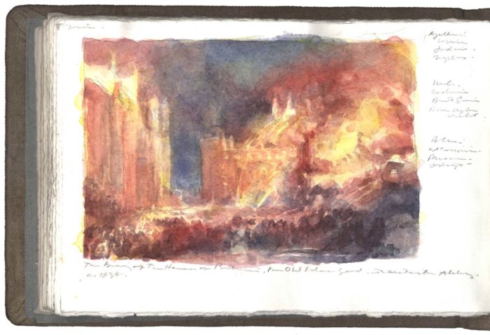 Copy of a watercolor by J.M.W. Turner,4 x 6" watercolor, and graphite on Arches paper 2008