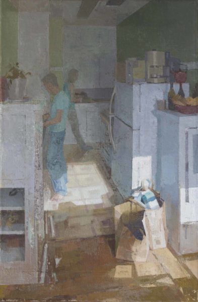 Kitchen, 2016 Oil on linen on panel, 43" x 28.5"